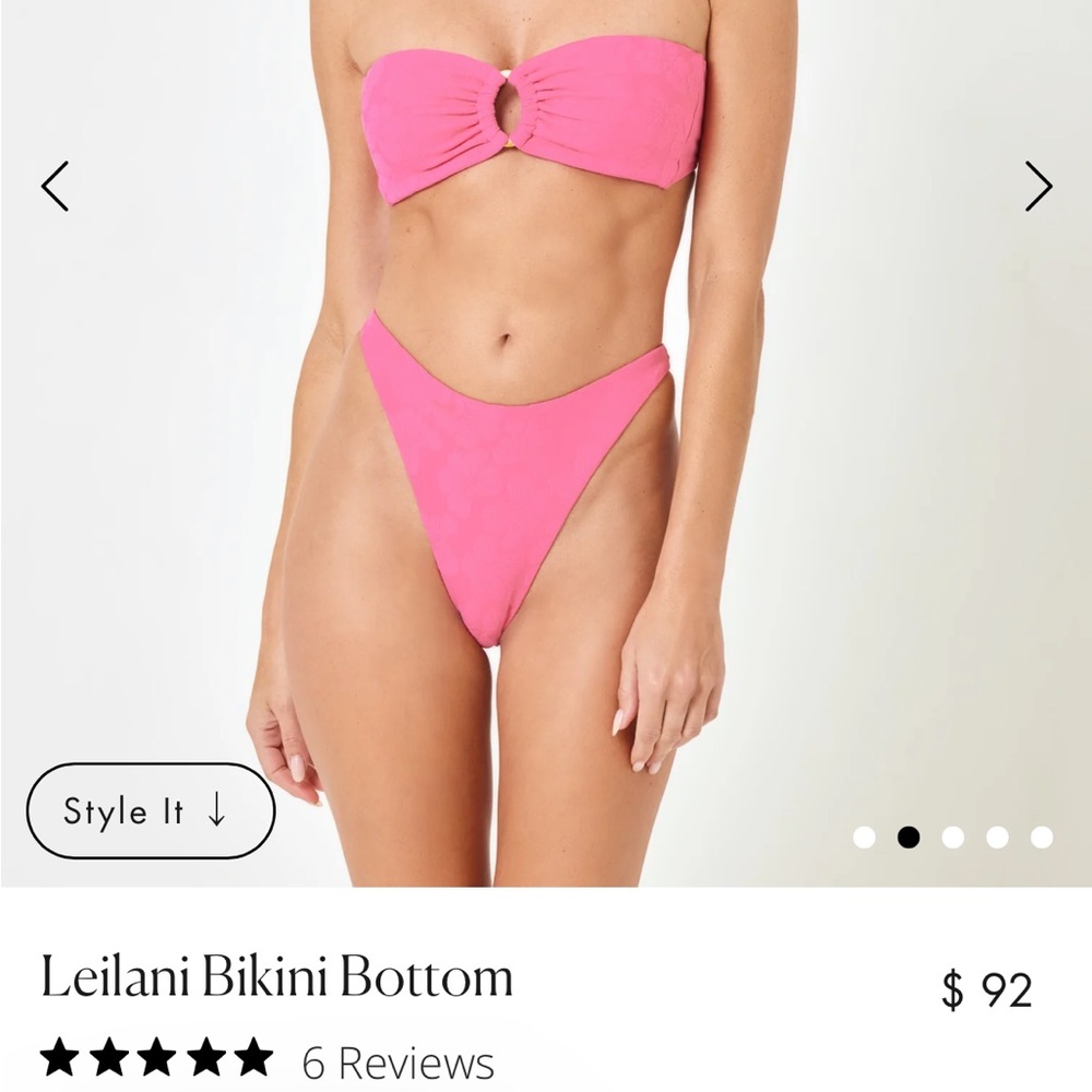 Pink Bikini bottom lspace jasper cosmo medium Leilani bottom bitsy